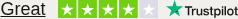 Rated Great. 3.9 out of 5 on Trustpilot