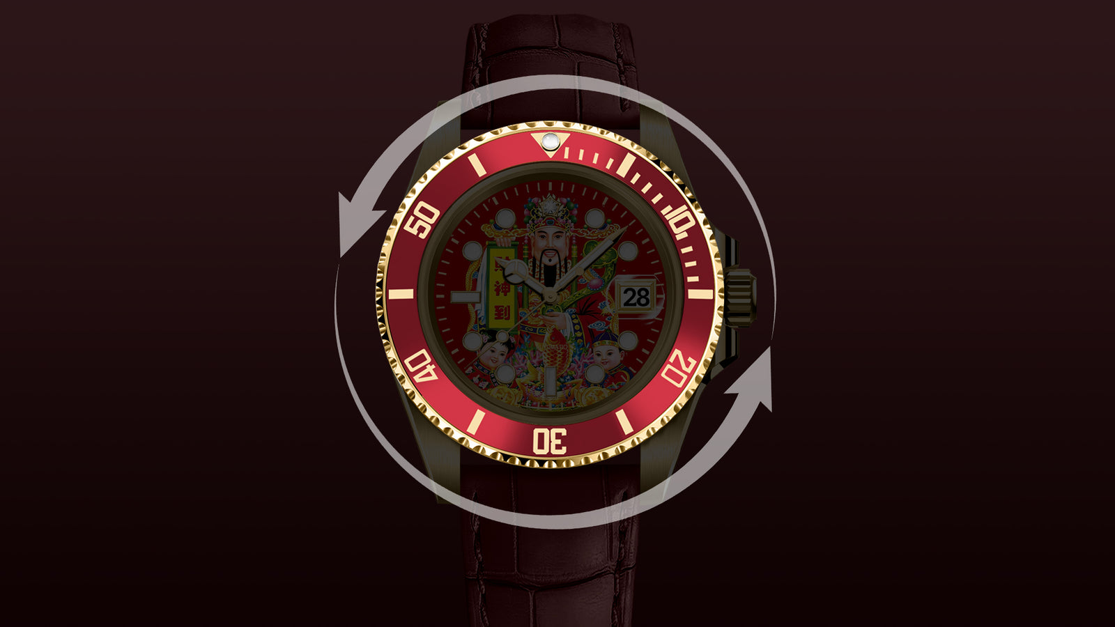 HYDROCORE CLASSIC LEATHER WATCH details