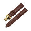 LEATHER WATCH STRAP (Brown Strap + Gold Buckle)