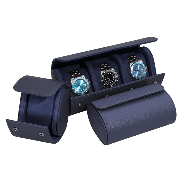 NAVY BLUE WATCH TRAVEL CASE