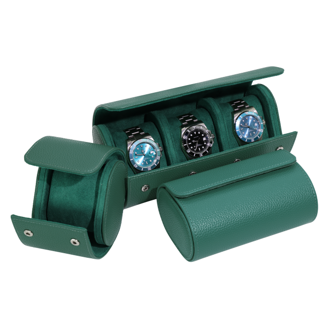 DARK GREEN WATCH TRAVEL CASE