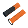 NYLON VELCRO WATCH STRAP (Orange & Black Stitching)